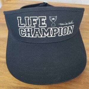 Travis Mathew Golf Visor Black The Lifer Visor Adjustable EUC